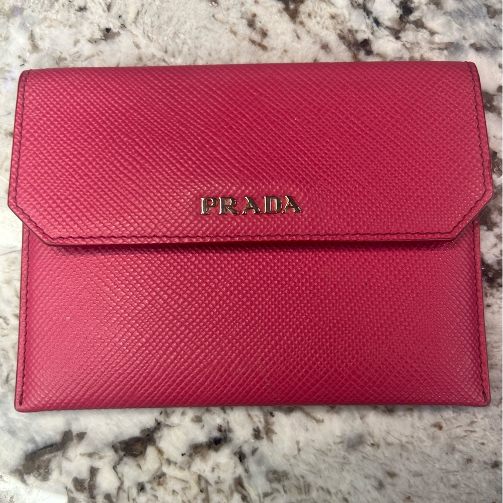 NEW PRADA Saffiano Leather Esplanade Clutch Bag - Picture 1 of 16